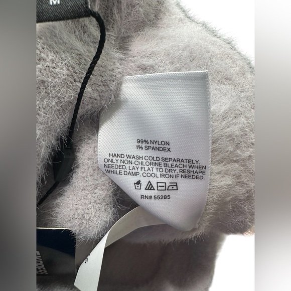 Express Women’s Purple Fuzzy Lounge Shorts Medium – NWT Cozy Drawstring - Picture 4 of 5